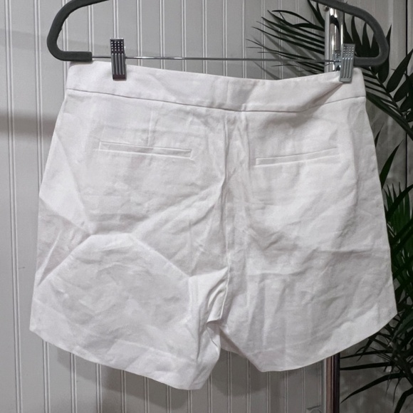 NWT Theory White Linen Shorts Size 6 Retail $195 - Picture 5 of 6